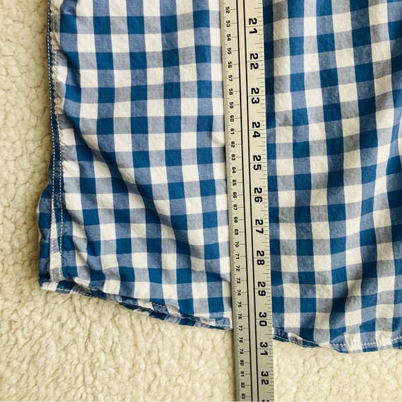 Sonoma Men's blue and white checked collared button down shirt, Sz XL - Picture 6 of 14